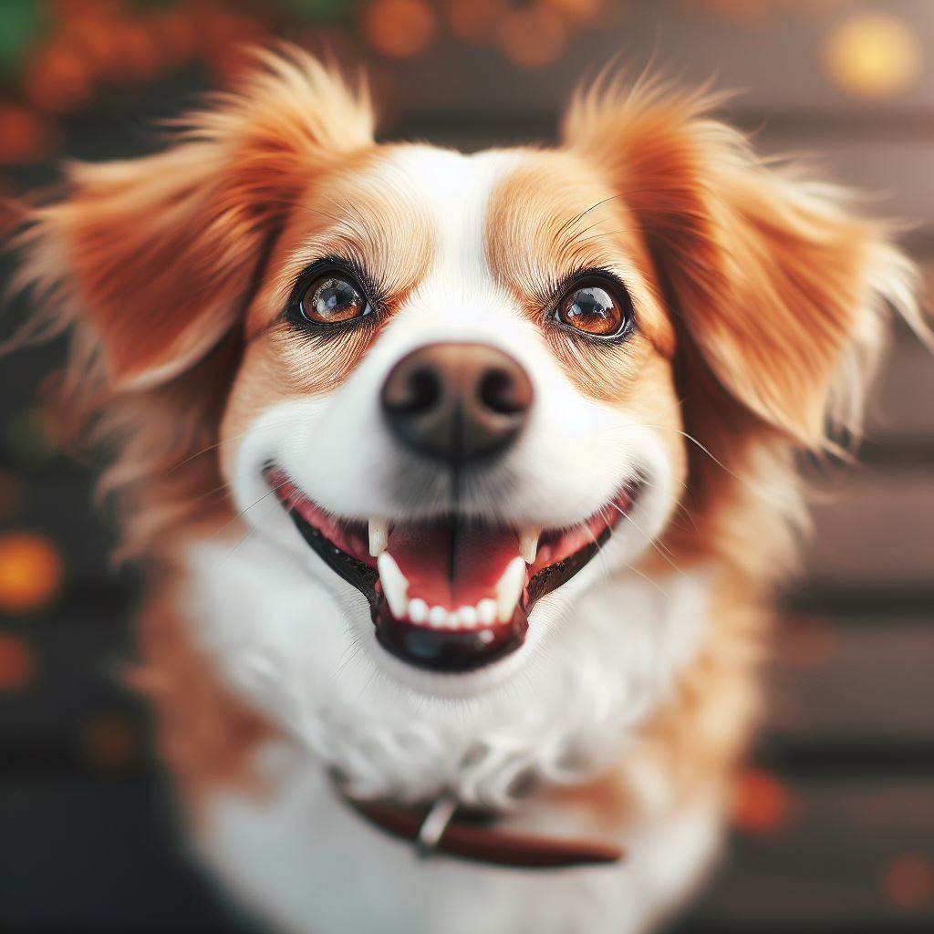 A dog with clean teeth and fresh breath