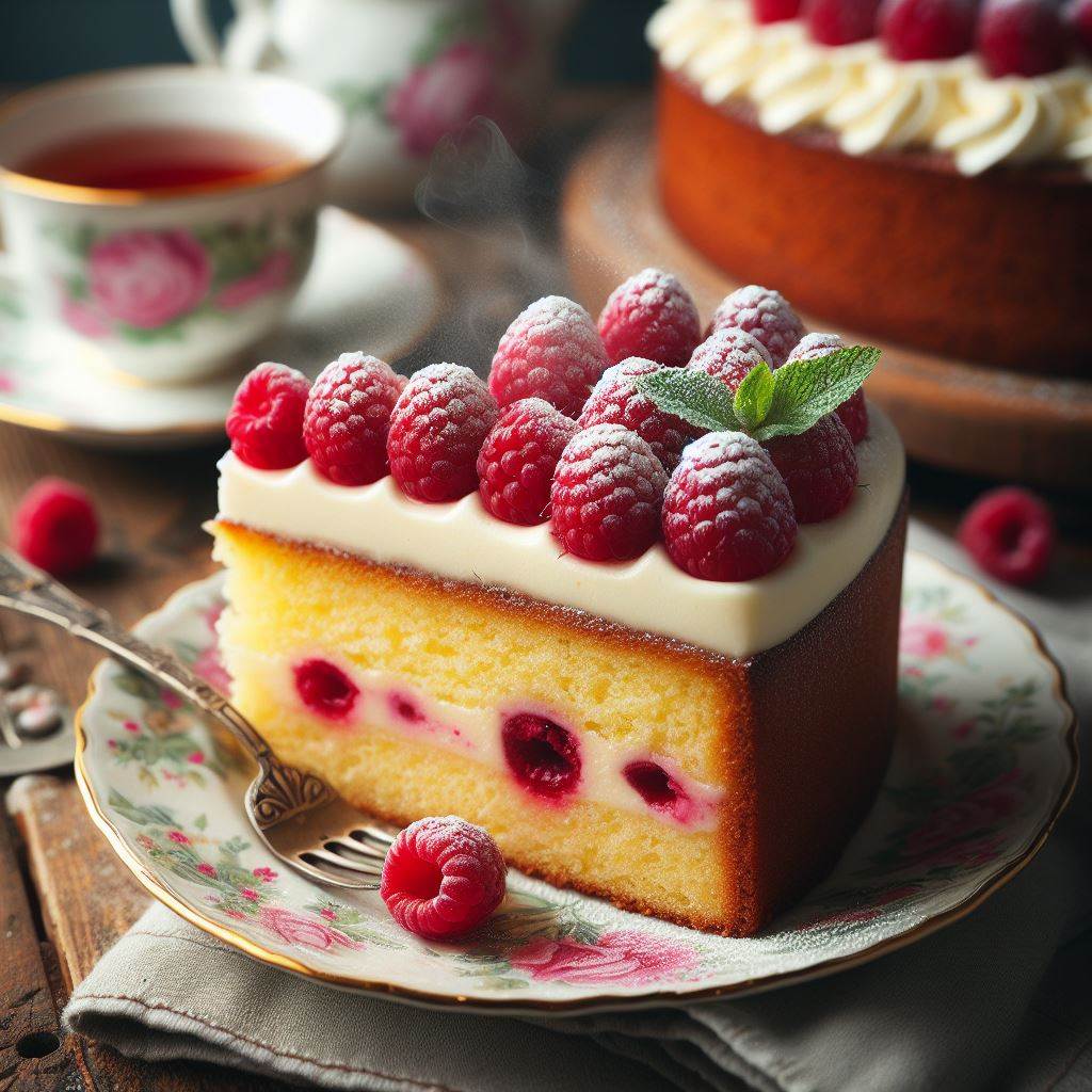 Raspberry Almond Cake