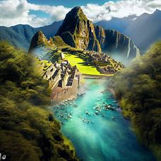 Imagine a world where Machu Picchu is surrounded by lush green jungles and crystal clear rivers.