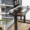 Image result for Wooden Desk Chair in Wheels and Adjustable Up and Down