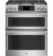 Image result for double oven electric range slide in