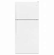 Image result for Whirlpool 18-Cu Ft Top-Freezer Refrigerator With Optional Ice Maker Kit (Sold Separately) - White | WRT318FZDW