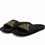 Image result for Adidas Slippers with the Letters Across