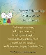 Image result for Funny Friendship Day Message