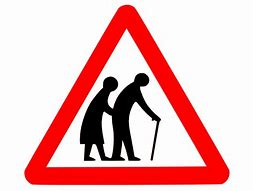 Image result for Old Person Sign