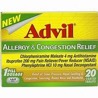 Image result for Advil Allergy Sinus Green Box