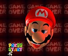 Image result for Super Mario 64 Game Over Screen