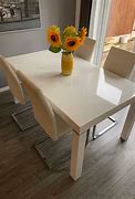 Image result for White Gloss Dining Table
