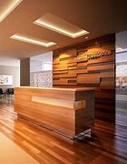Image result for Wood Reception Desk Design