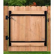 Image result for Wood Fence Gate Frame Kit