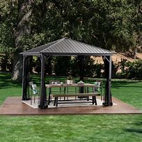 Image result for 10X10 Gazebo Canopy Metal Roof