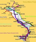 Image result for Train Travel in Italy Map