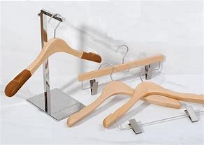Image result for Wooden Retail Hangers