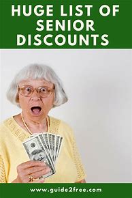 Image result for Discount for Seniors Over 60 List