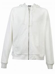 Image result for Plain White Zip Up Hoodie