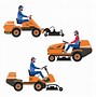 Image result for Man On Riding Lawn Mower Clip Art
