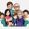 Image result for 8 People Family Cartoon