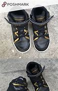 Image result for Black and Gold Adidas Shoes High Tops