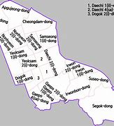 Image result for Gangnam District Map