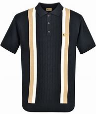 Image result for Black Knit Polo Shirt