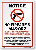 Image result for No Weapons Signs to Print