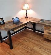 Image result for rustic wooden desk