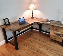 Image result for rustic wood desk
