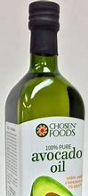Image result for Chosen Foods 100% Pure Avocado Oil, 25.4 Fl Oz., Bottle