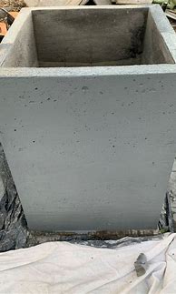 Image result for Homemade Cement Planters