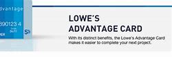 Image result for Back of Lowe's Card