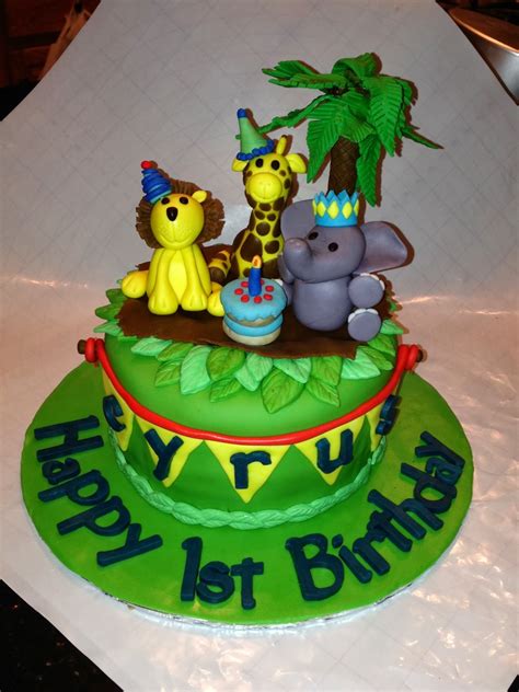 Joyce Gourmet  Baby Animals for Cyrus' First Birthday Cake