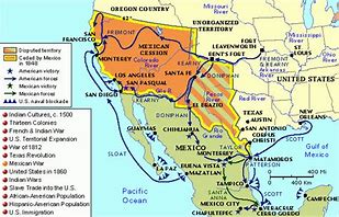 Image result for Map of the Northern Theater of the Mexican War
