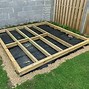 Image result for 6X8 Shed Foundation