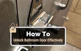 Image result for How to Unlock Home Bathroom Doors