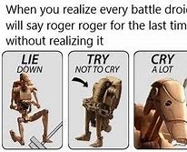 Image result for Roger Star Wars Meme