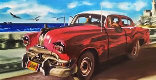 Image result for Red Car Painting