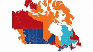 Image result for Map of Canadian Federal Election Results
