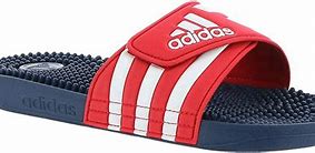 Image result for Red and White Adidas Women Sandals