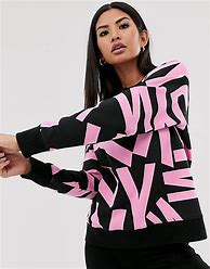 Image result for DKNY Logo Rhinestone Sweatshirt