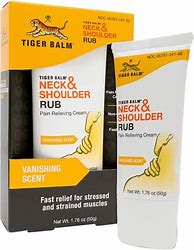 Image result for Tiger Balm Neck & Shoulder Rub Vanishing Scent 1.76 Oz
