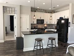Image result for Farmhouse Kitchen with Black Appliances