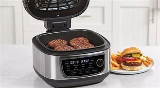 Image result for Powerxl Grill Air Fryer Combo In Stainless Steel/Black - Powerxl - Indoor Grills - Stainless Steel/Black