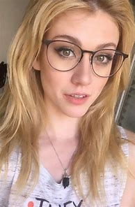Image result for Kat Harrington Rimless Glasses
