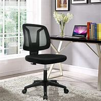 Image result for Simple Modern Desk Chair Black