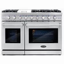 Image result for Dual Fuel Range Double Oven Freestanding