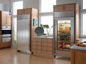 Image result for Built in Glass Door Refrigerator