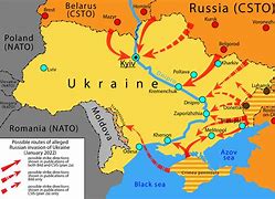 Image result for Russia-Ukraine Invasion Map
