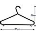 Image result for Extra Wide Black Plastic Clothes Hangers