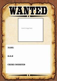 Image result for Wanted Poster Generator for Kids