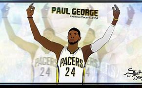 Image result for Paul George Cartoon NBA